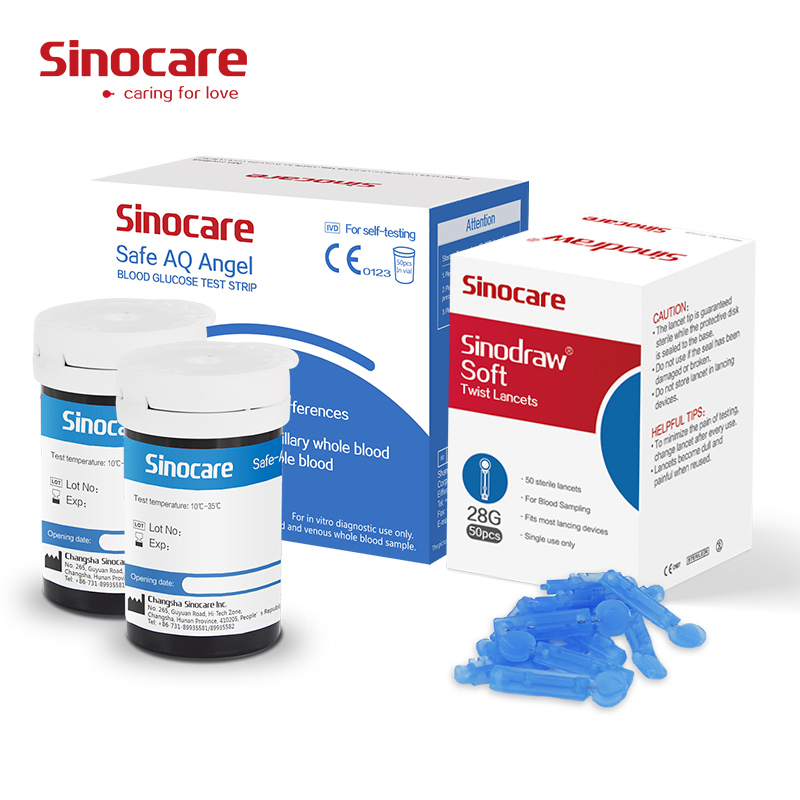 Kit de diabetes Sinocare sin código, monitor de glucosa en sangre, medidor de glucosa en sangre