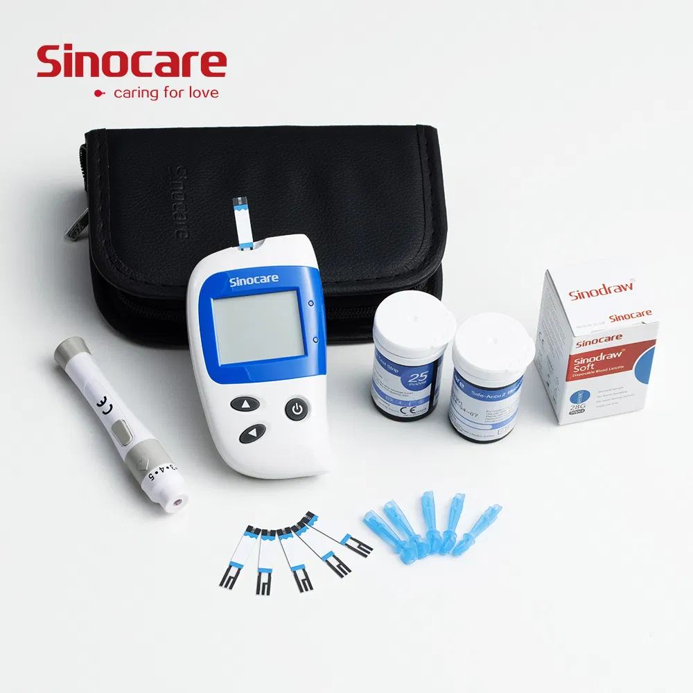 Dispositivo de Monitoreo de Glucosa Sinocare CE ISO Medidor de Glucosa para el Hogar para Diabetes