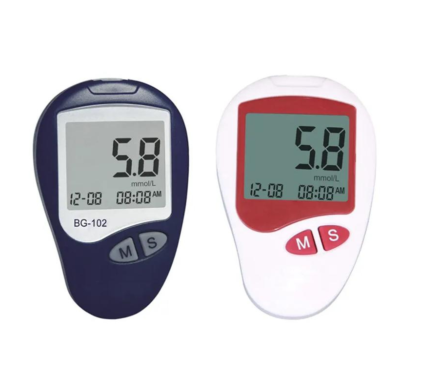 Medidor de glucosa en sangre digital aprobado por la CE para el monitoreo de la diabetes