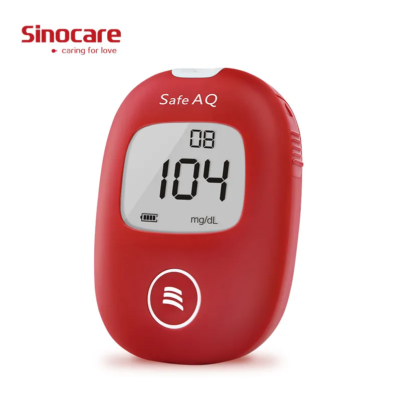 Tiras de prueba de glucosa en sangre para diabetes, medidor de glucosa en sangre seguro