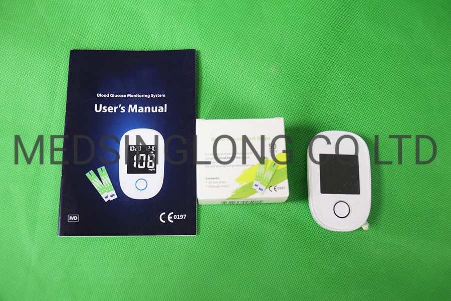 Venta Caliente Medidor de Glucosa en Sangre Bluetooth Micro-USB con CE ISO FDA Aprobado Mslbg110