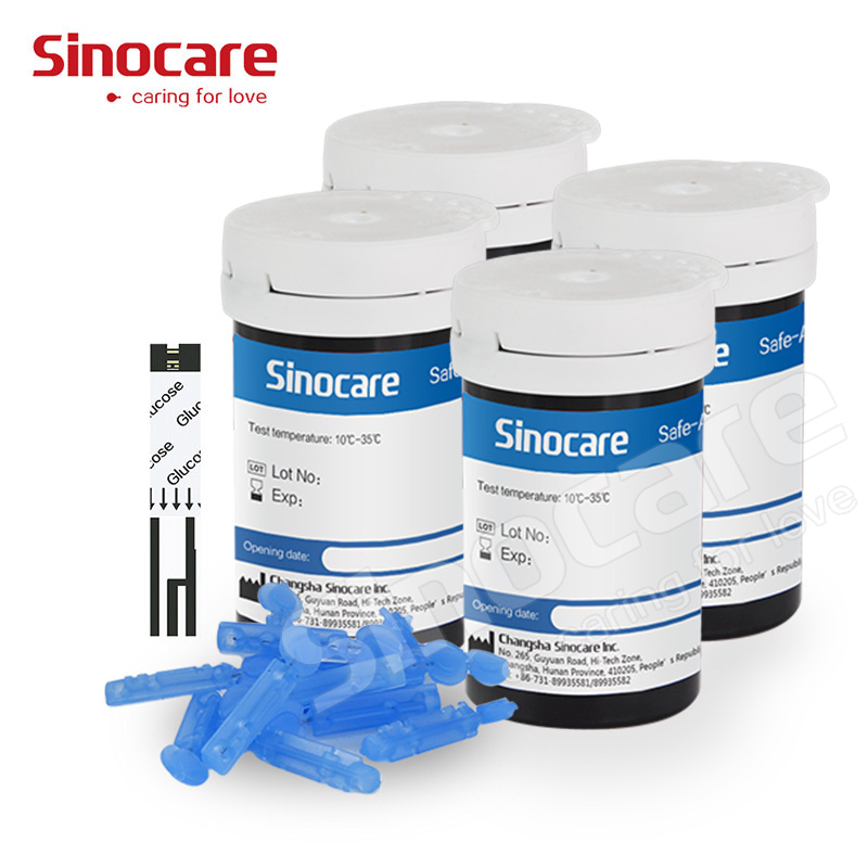 Medidor de glucosa en sangre Sinocare Medidor de glucosa en sangre multifuncional