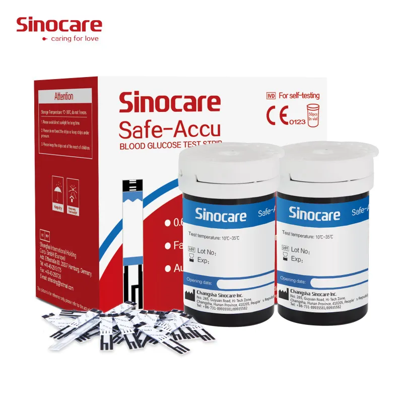 Componentes del kit de prueba de glucosa