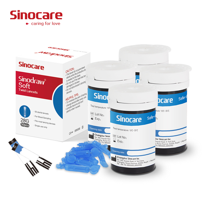 Medidor de glucosa en sangre Sinocare hecho para uso doméstico