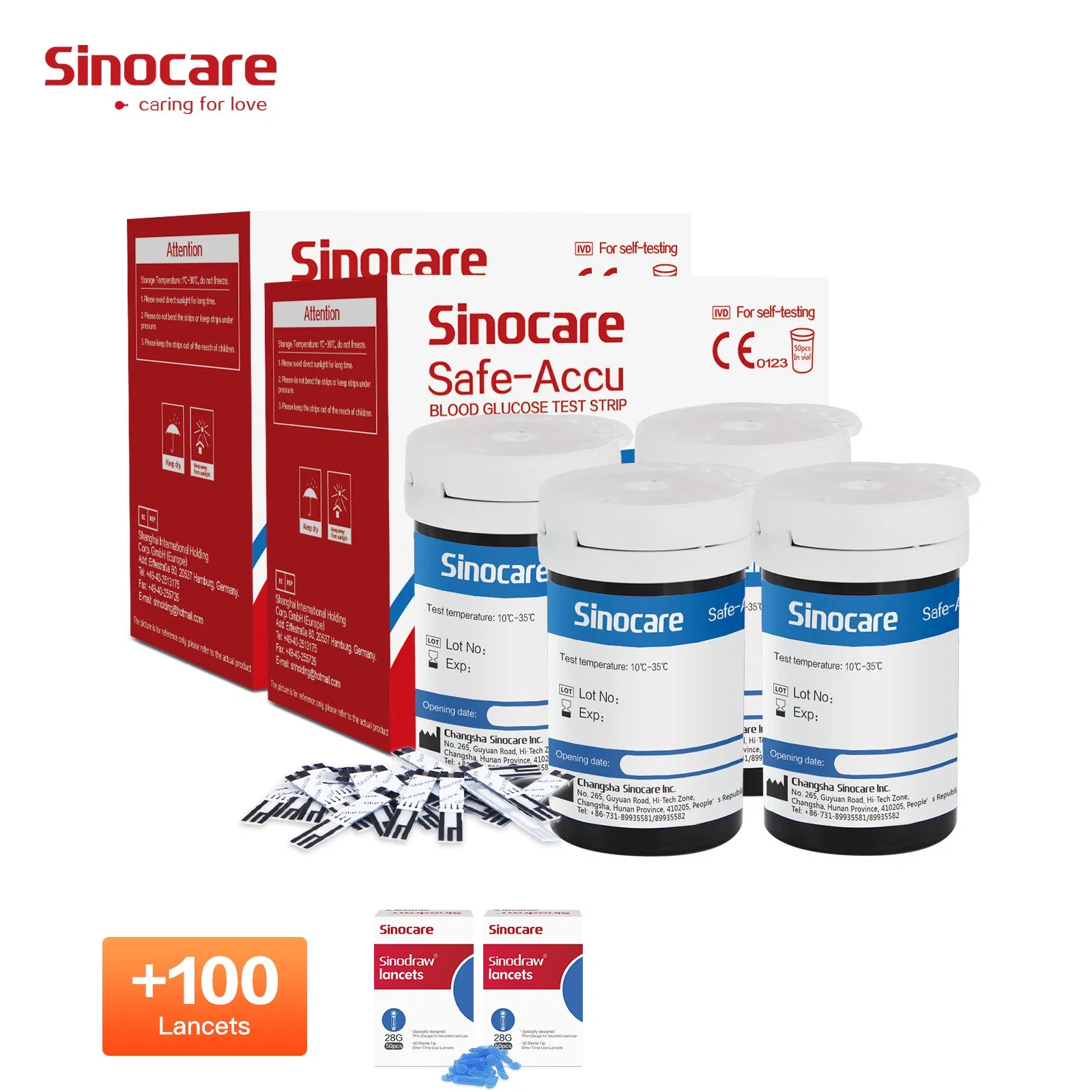 Familia de medidores de glucosa en sangre Sinocare, utilizado Exactive Wireless Plus, medidor de colesterol, tiras de prueba, medidor de glucosa en sangre sin necesidad de agujas