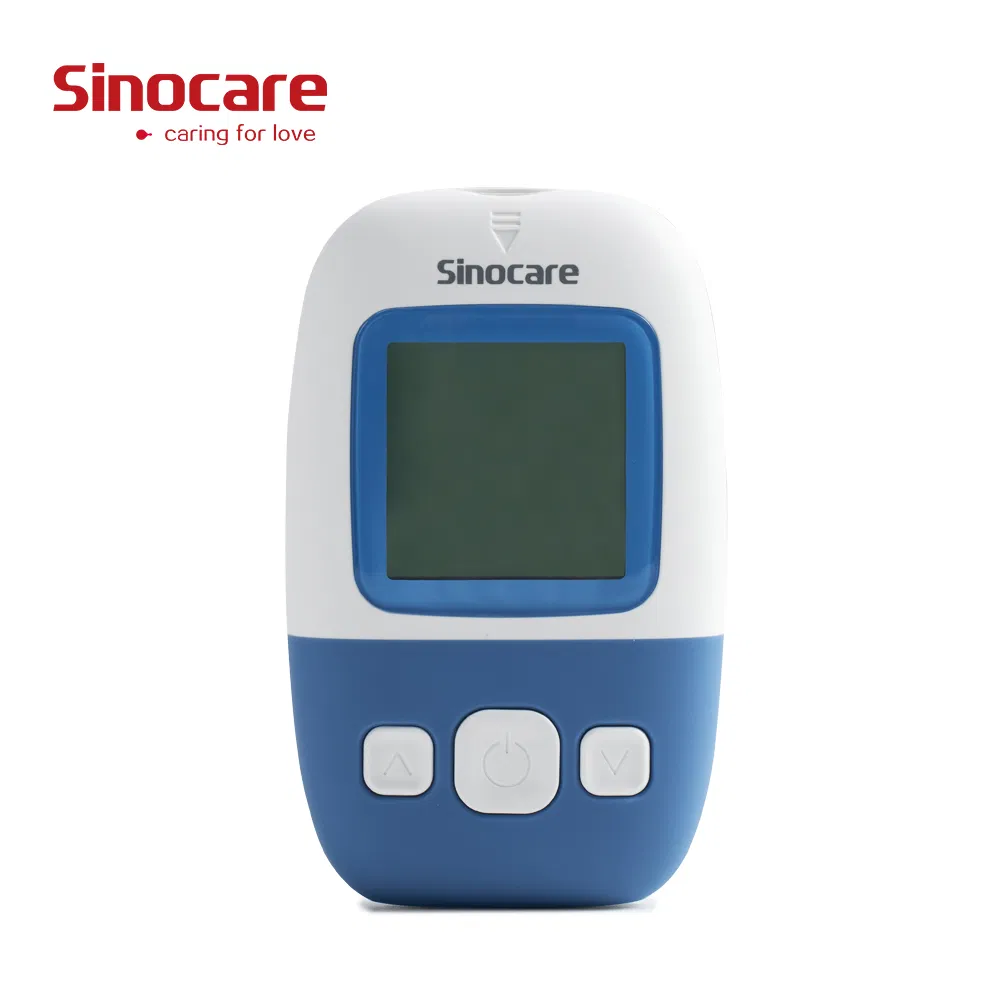 Tiras de prueba para diabéticos Sinocare, medidor de glucosa, máquina de monitoreo de presión arterial para diabetes
