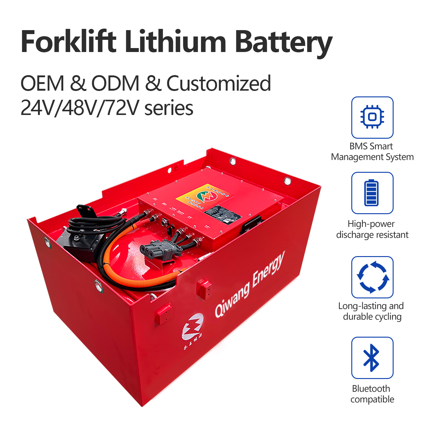 Forklift Lithium-ion Battery 51.2V 202A/230A/280A/304A/404A/460A/560A/608A Lifepo4 Forklift Battery Customization