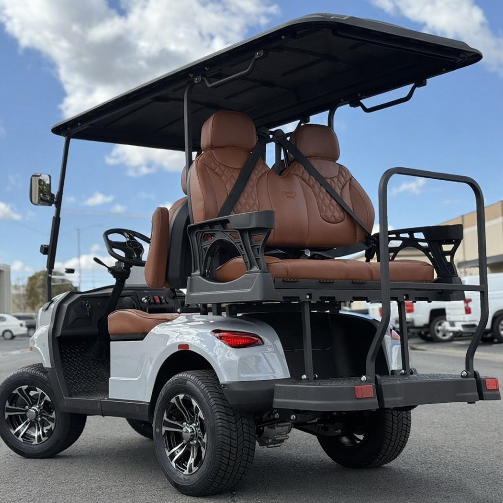 72V Lithium Golf Cart Four Seat Ten Point One Inch Display 150km Range Ultimate Electric Golf Cart