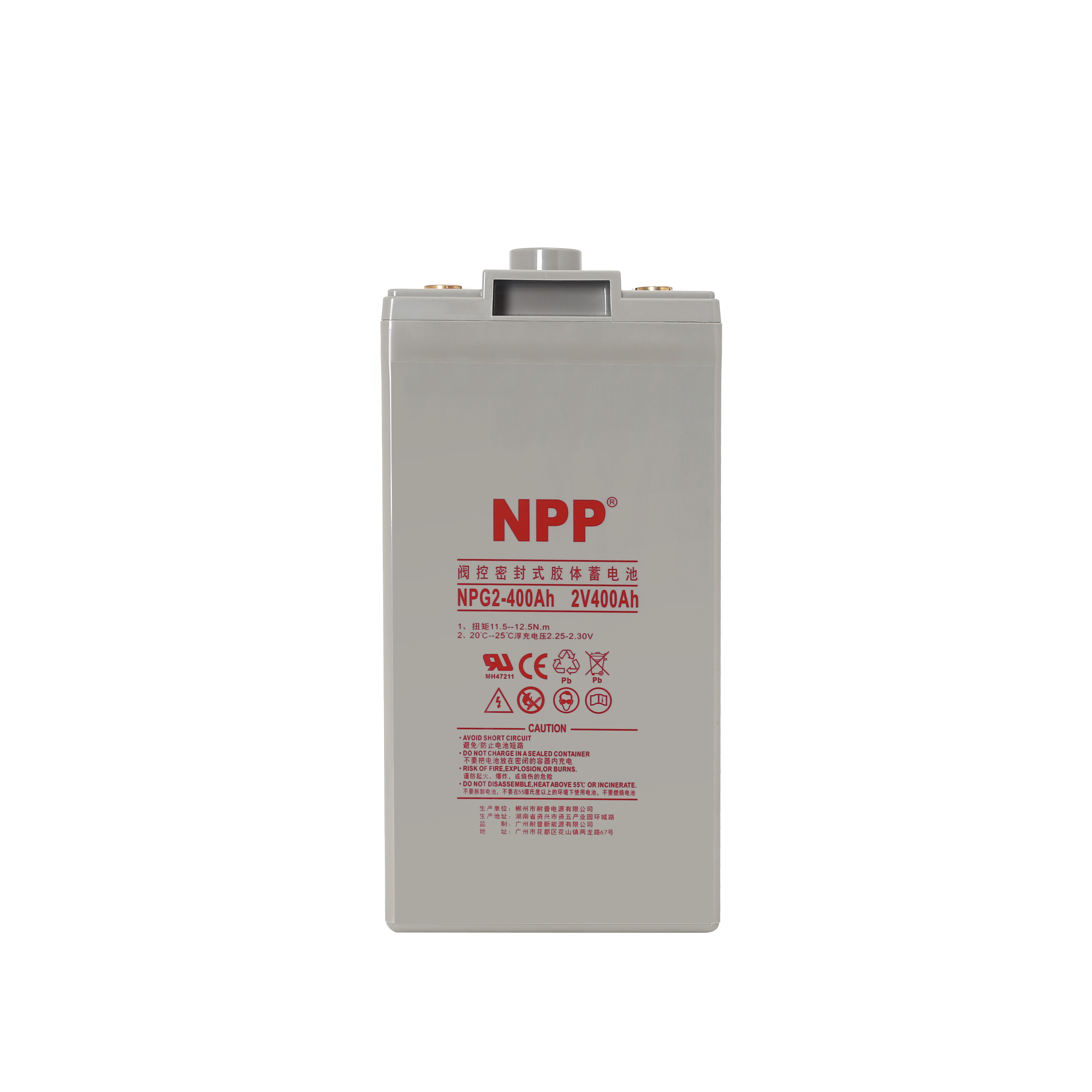 OEM NPP NPG2-400Ah 2V 400Ah Tubular Gel OPzV Lead Acid Battery for Industrial UPS/Telecom Backup Power CN