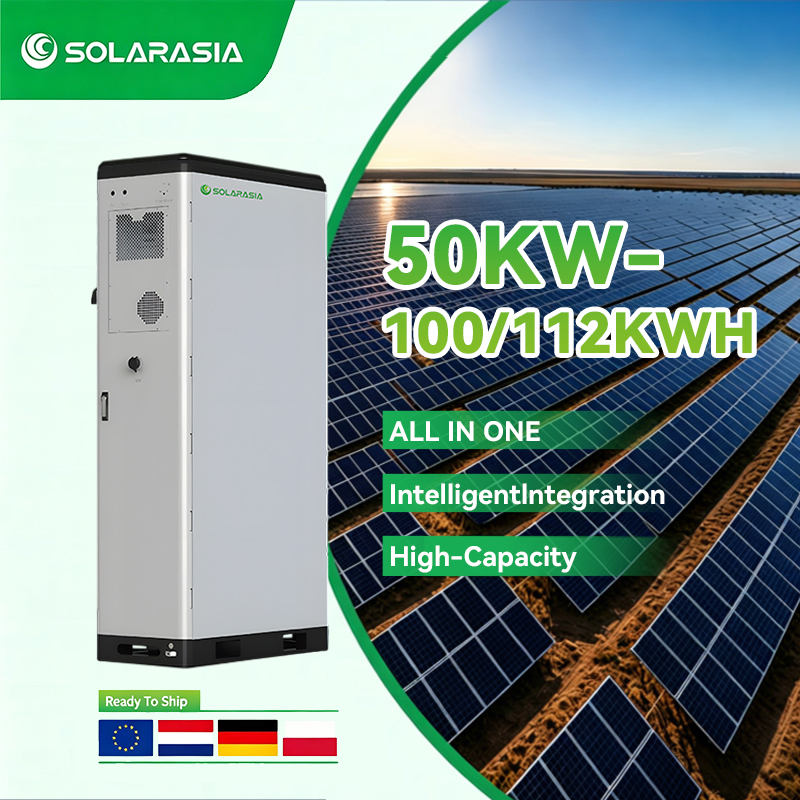 Bess Commercial Industrial Battery Storage 50kw 100kwh Hybrid PCS Air Cooling IP54 LiFePO4 Lithium Polymer Battery Energy Storage Container