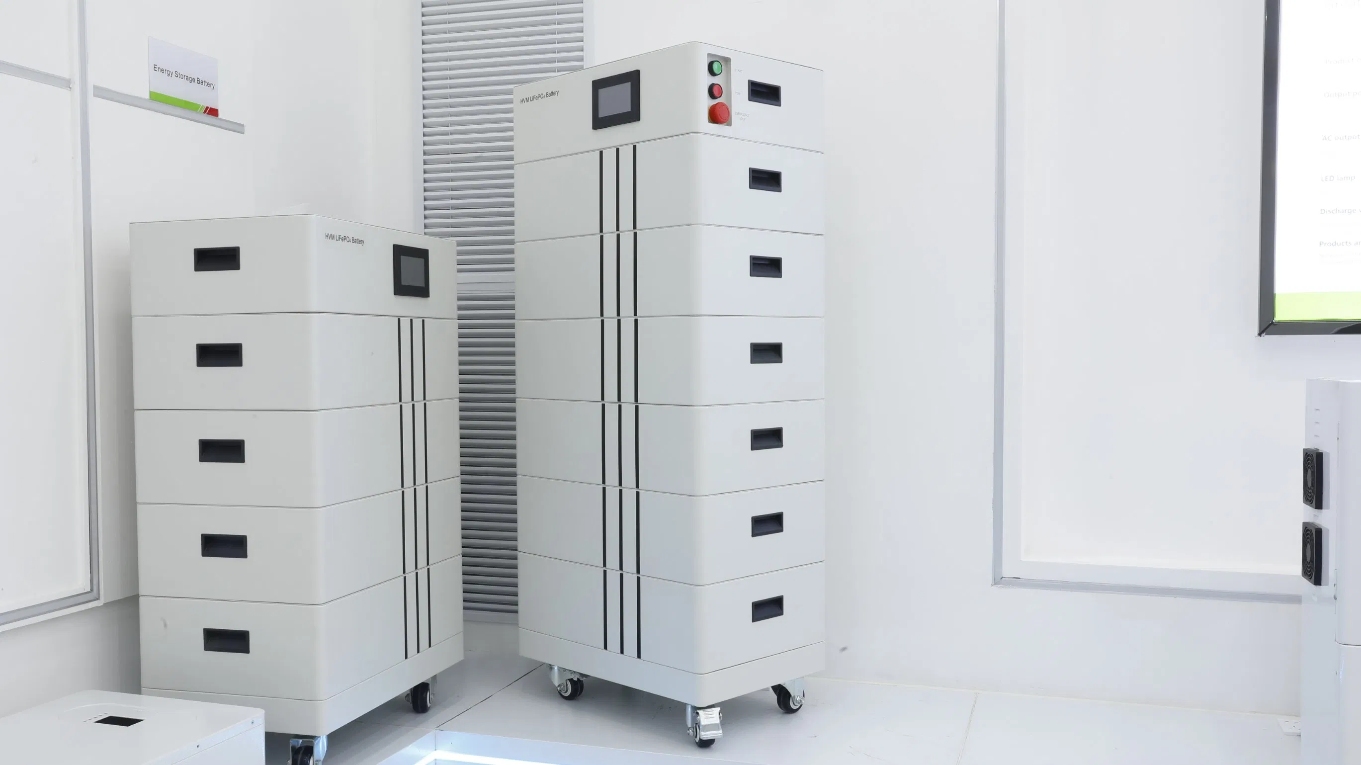 Battery Pack IP54 High Voltage LiFePO4 Lithium-Ion Factory Household Energy Storage Systems