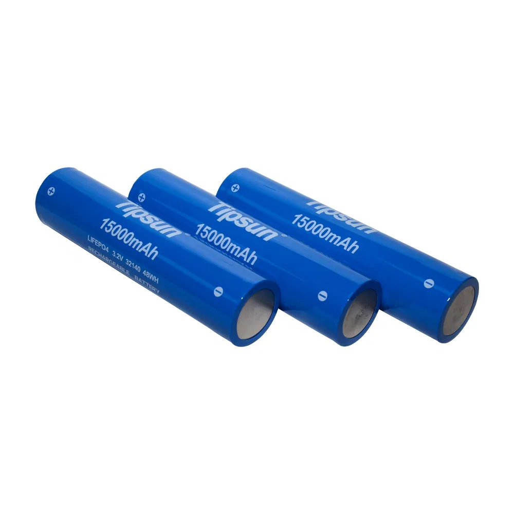 Tipsun 3.2V 15ah 32140 Rechargeable Lithium Iron Phosphate Battery Cell 15000mAh 32140 LiFePO4 Battery