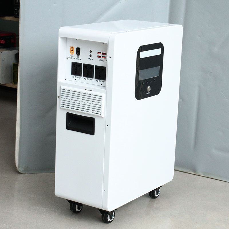 25.6V 120AH Solar LiFePO4 External Battery Pure Sine Wave MPPT 3500W Home Energy Storage System Wall-Mounted Rack-Mounted