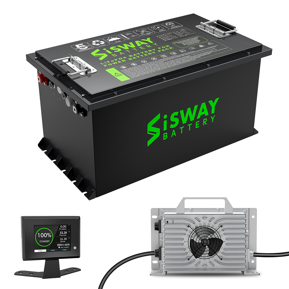 72V 105Ah Golf Cart Lithium Battery 72 Volt 100Ah 200Ah 300Ah LiFePO4 Battery For Sightseeing Car Golf Cart