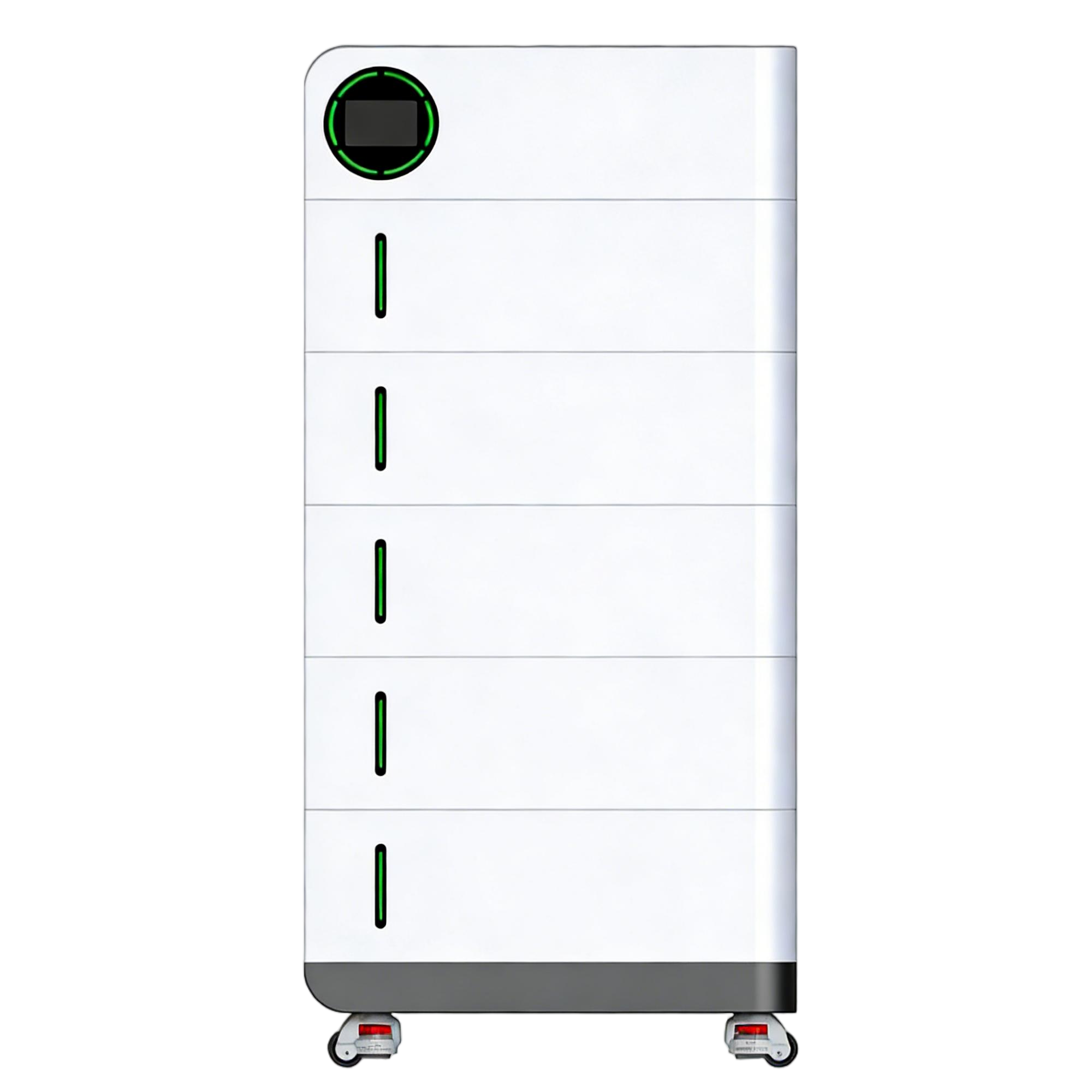 Solar Power System Stackable LiFePO4 Battery Energy Storage Home Use 5kWh 10kWh off Grid &amp; Hybrid Grid Compatible 5000 Cycles