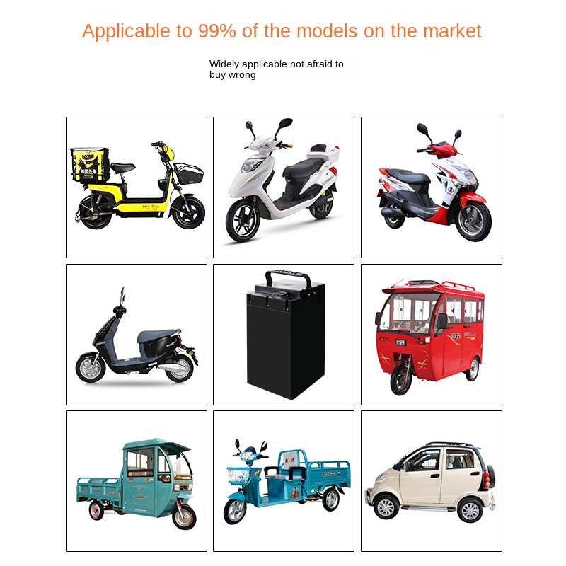 Solid State Electric Vehicle Battery 48V 20ah/60V/72V 40ah for Two/Wheel Three-Wheel Take-Out Express Use 5000 Cycle Life