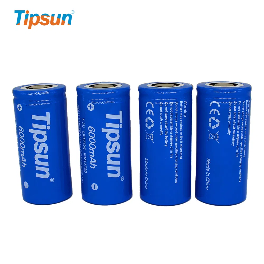 Brand New 32700 6000 mAh Lithium Iron Phosphate 3.2V 6ah 32700 LiFePO4 Cylindrical Cells Battery for Solar System