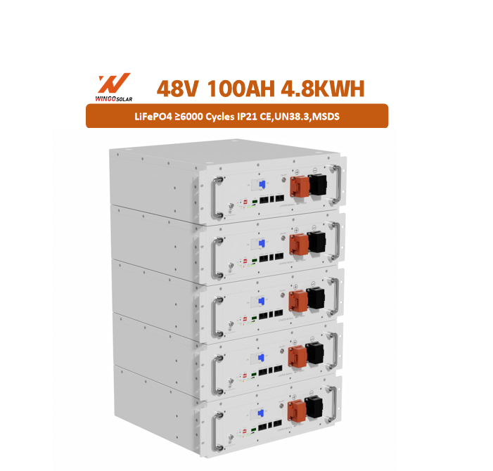 High Capacity 5kw 10kw 15kw 20kw 25kw 30kw Home LiFePO4 48V 100Ah Rack-mounted Lithium Ion Battery