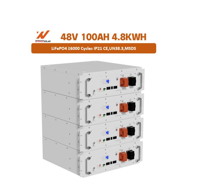 High Capacity 5kw 10kw 15kw 20kw 25kw 30kw Home LiFePO4 48V 100Ah Rack-mounted Lithium Ion Battery