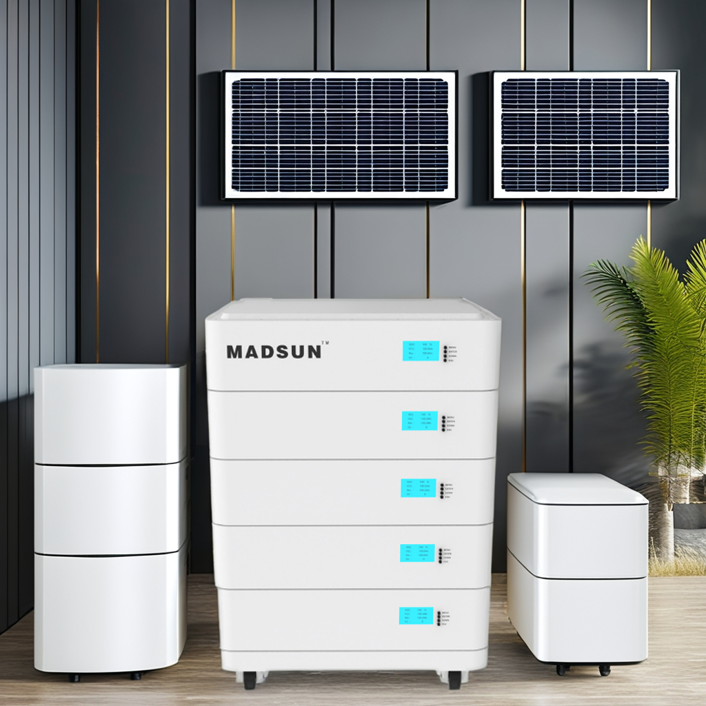 Madsun OEM Stackable 48V 300Ah 15KWh Solar Battery 100Ah 200Ah 5Kwh 10KWh System Lifepo4 Lithium Ion Battery Pack