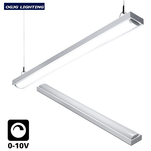 5-Year Warranty 20W 40W 60W Industrial LED Batten Lighting Emergency Battery Ceiling Tube Light Fixture IP40 Dimmable Linkable