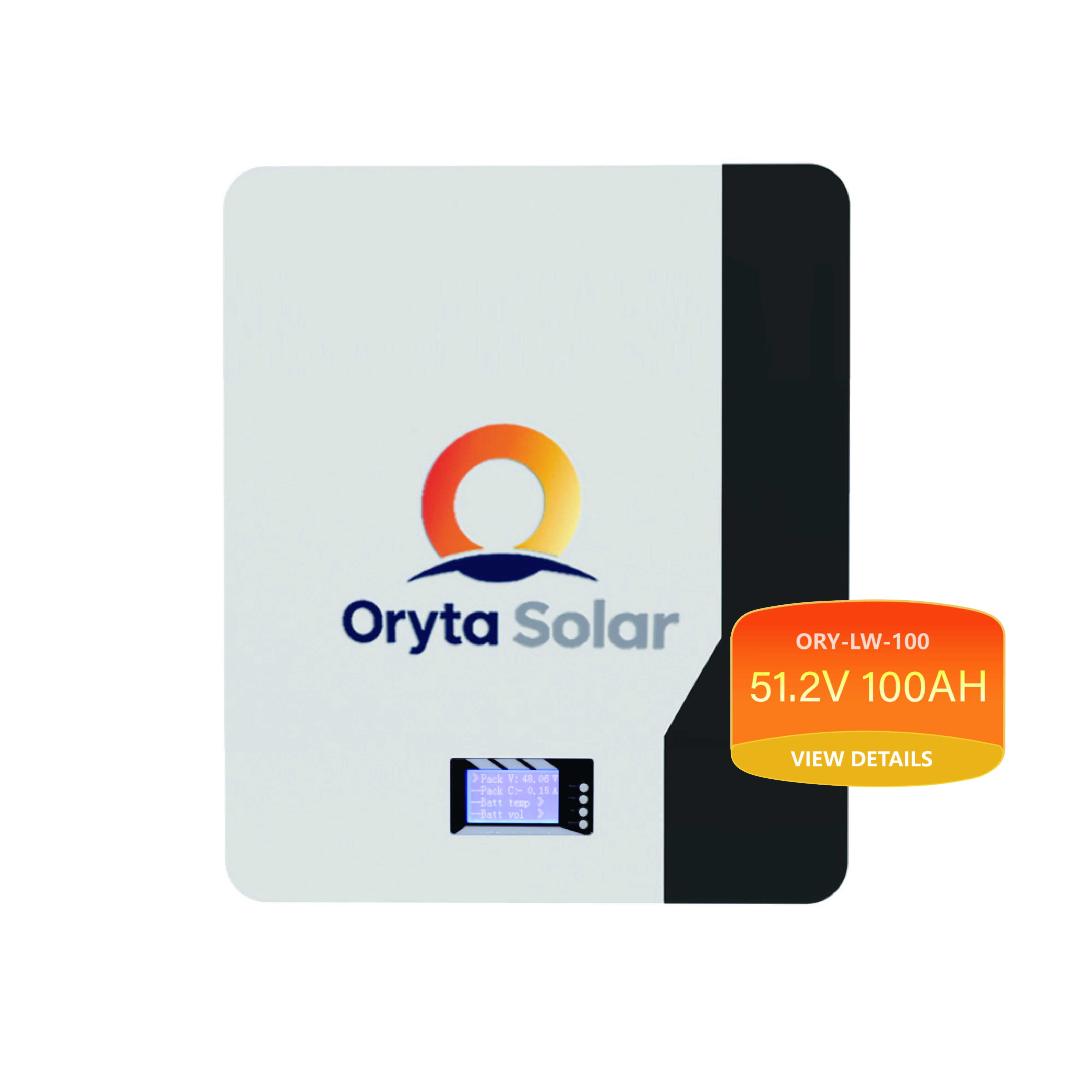 Oryta Solar LiFePO4 Power Wall 5kW/10kW 51.2V 100Ah/200Ah Wall-mounted Solar Energy Storage Battery Pack