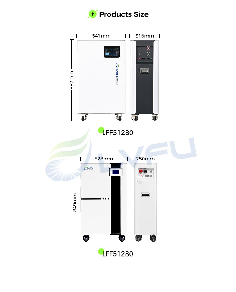 LVFU DE EU STOCK Floor Solar Inverter Battery 100Ah 200Ah 280Ah 300Ah Lithium Battery 48V LiFePO4 Home Energy Storage Battery