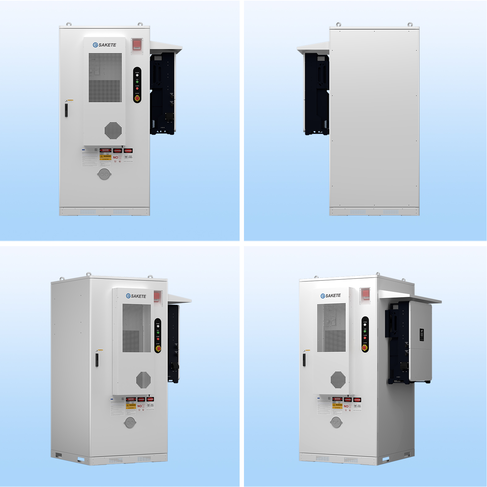 Sakete 200kWh 215kWh High Voltage BESS LiFePO4 Battery Energy Storage System for Industrial Factory and EV Charging Station
