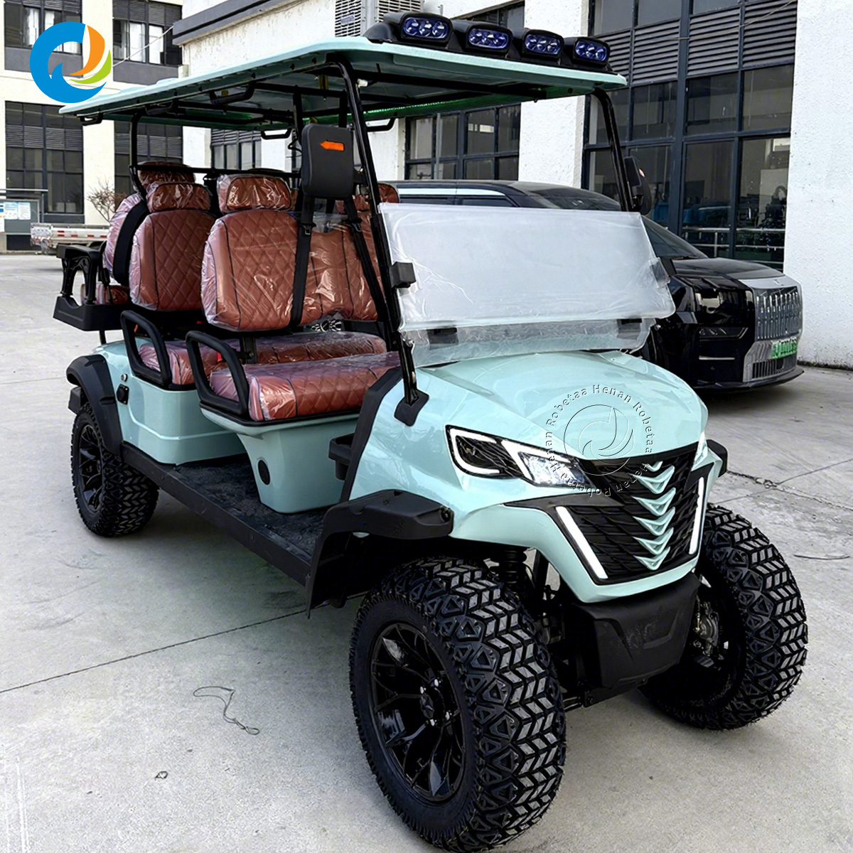 2026 Hot Offroad Hunting Cart Golf Buggy Lithium Battery Electric Car For 6 People Accept Customize
