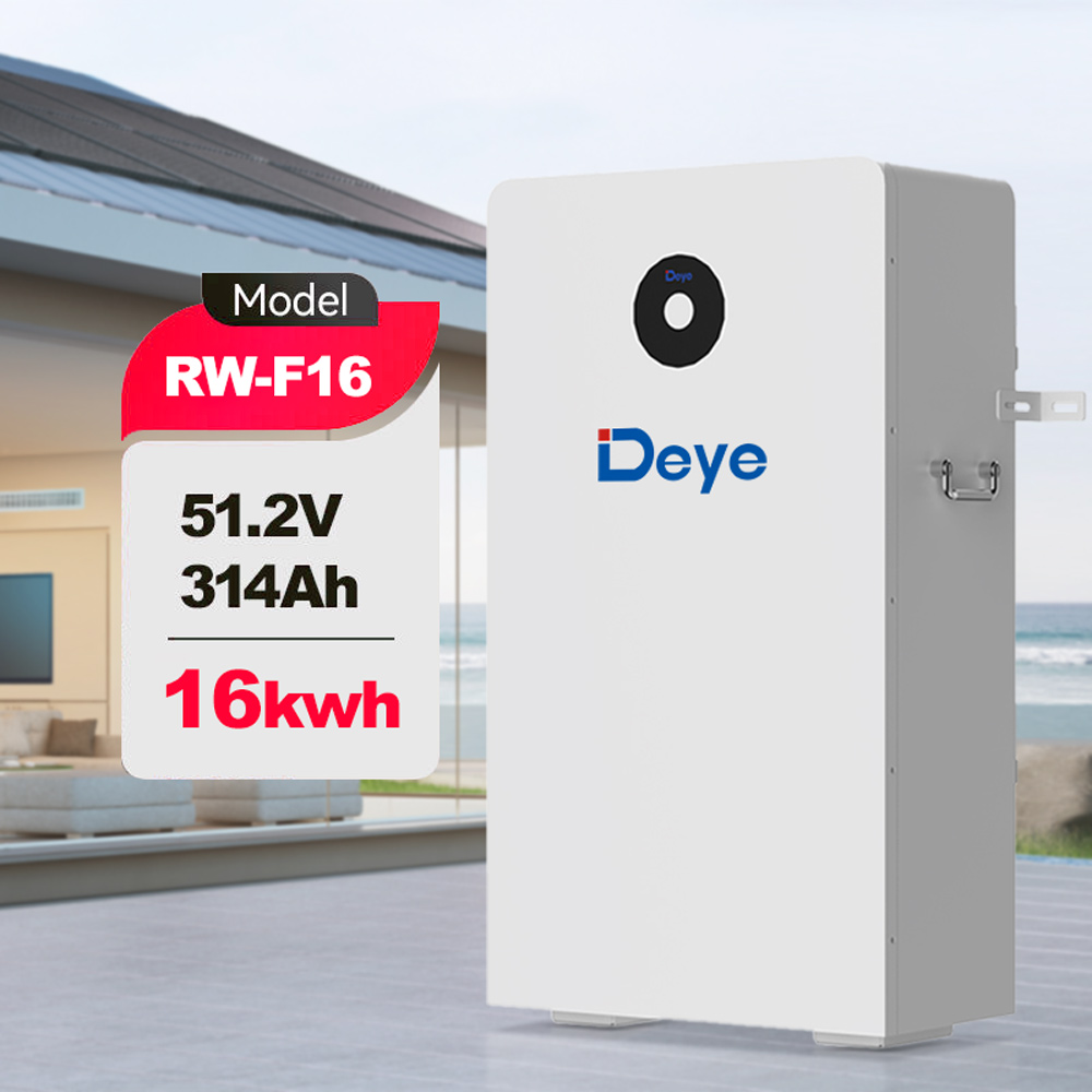 Deye 16kWh LiFePO4 Solar Battery Deep Cycle with BMS for 51.2V Home Energy Storage System 16KW