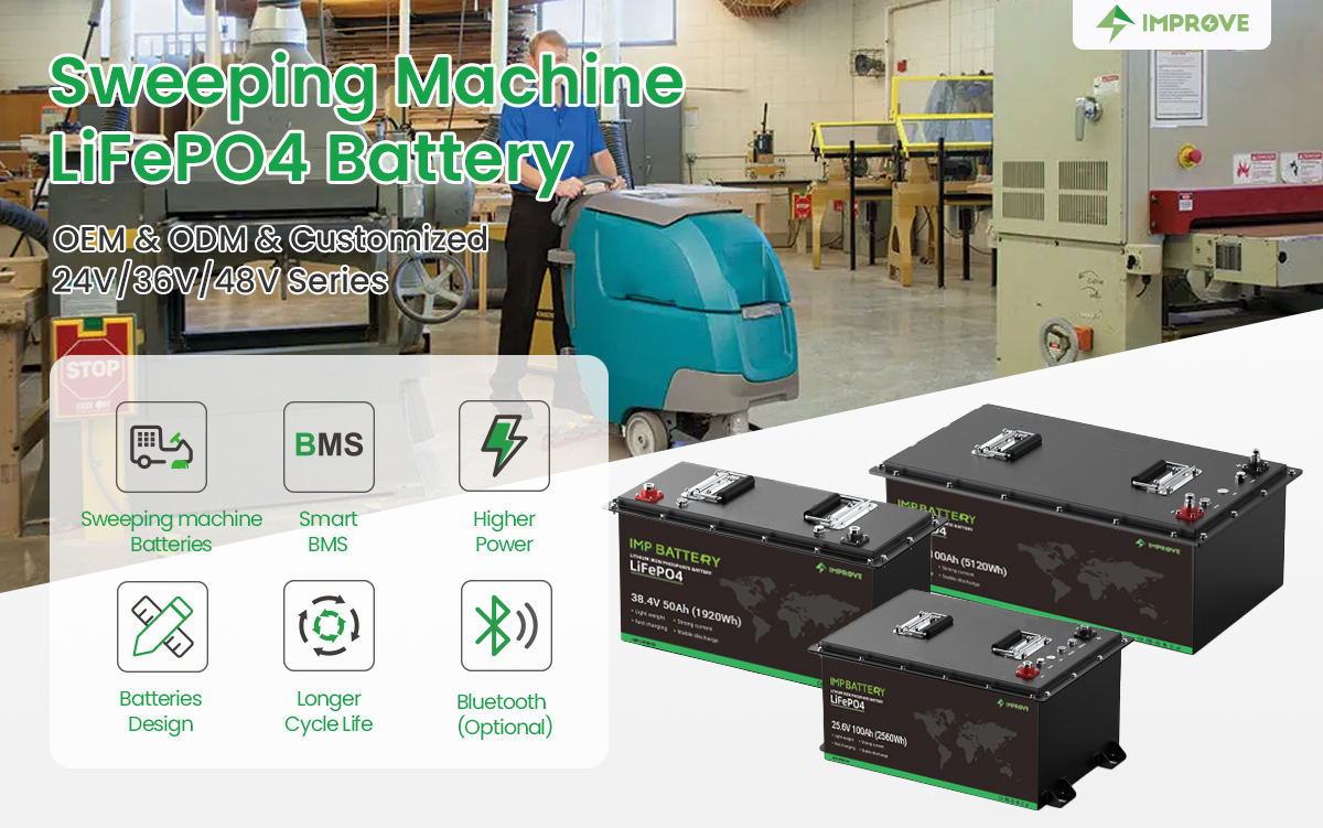 Sweeping Machine LiFePO4 Batteries