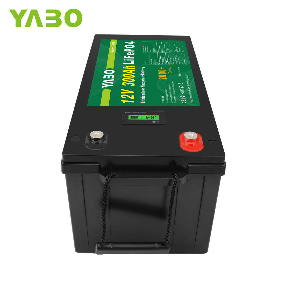 YABO Rechargeable Long Life 12V 300AH LiFePO4 Battery For Electric Vehicles Solar Energy Storage Systems Lithium Ion Batteries