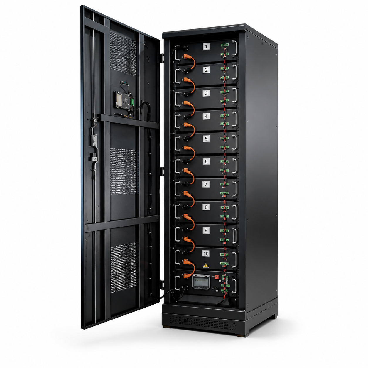 Rack Mount Solar Battery Cabinet LiFePO4 Lithium Energy Storage System 51.2V 100Ah Smart BMS Telecom UPS Backup Battery Packs