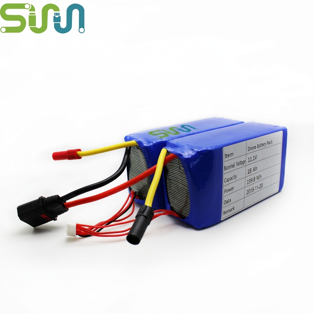 Customized OEM 30C High Rate Lithium Battery High Capacity 18Ah Lithium Ion Battery Pack for Drone