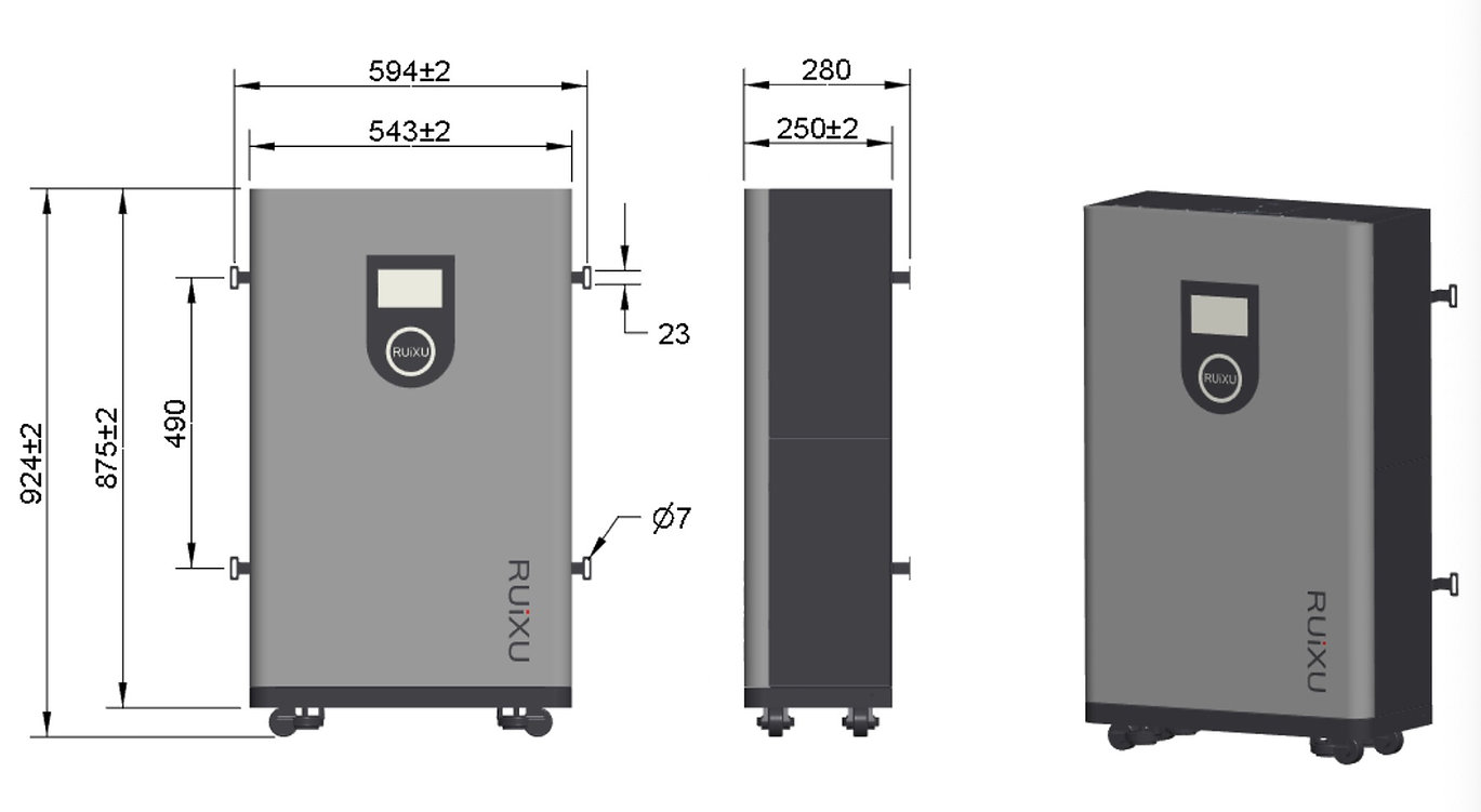 2025 US Stock 16kWh LiFePO4 Solar Battery | 51.2V 314Ah Energy Storage System Ruixu Brand 10-Year Warranty