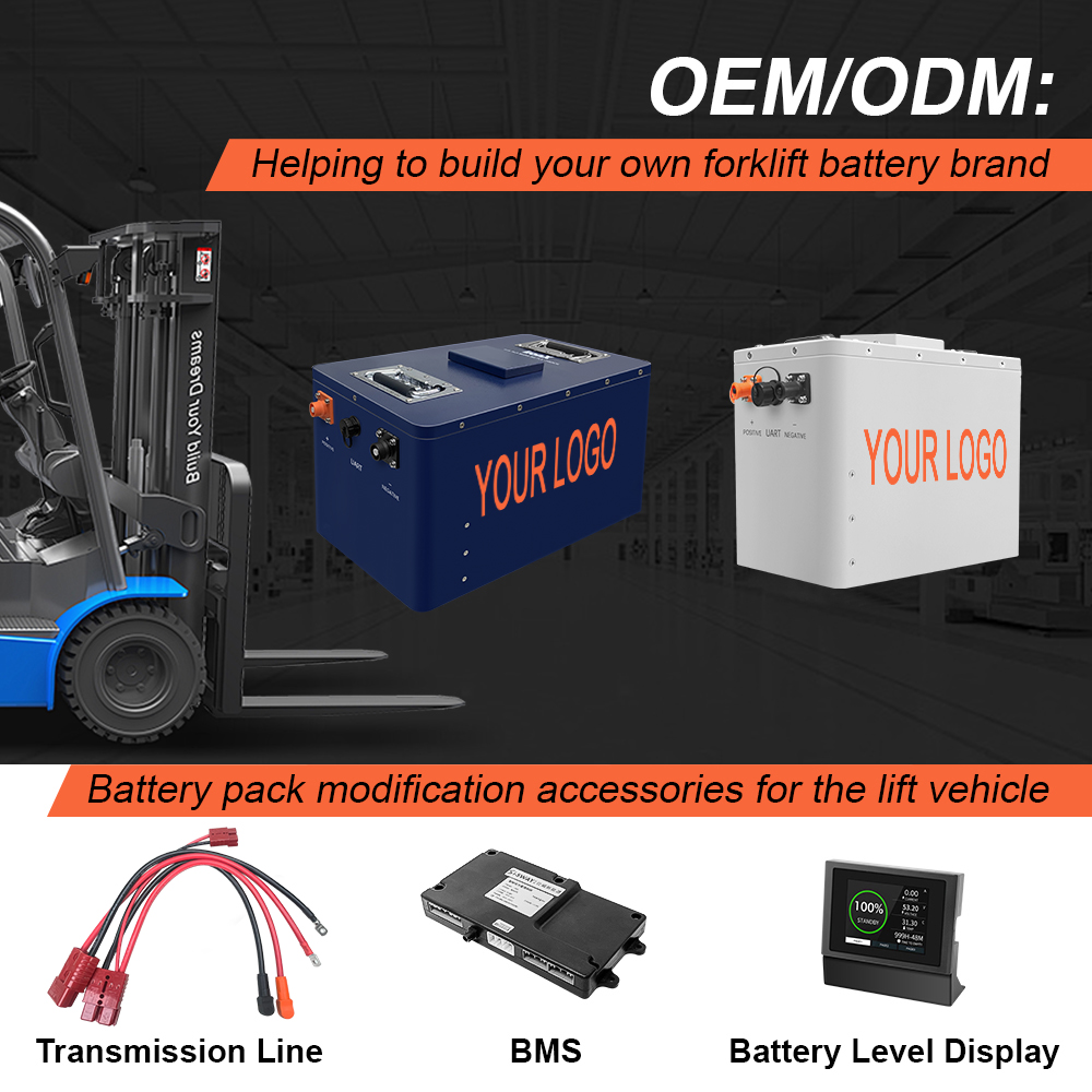 AWP battery OEM ODM Forklift Lifepo4 24V 36v 48V 70V 80v Forklift Battery with 200Ah 400Ah 500Ah 600Ah Lithium Battery
