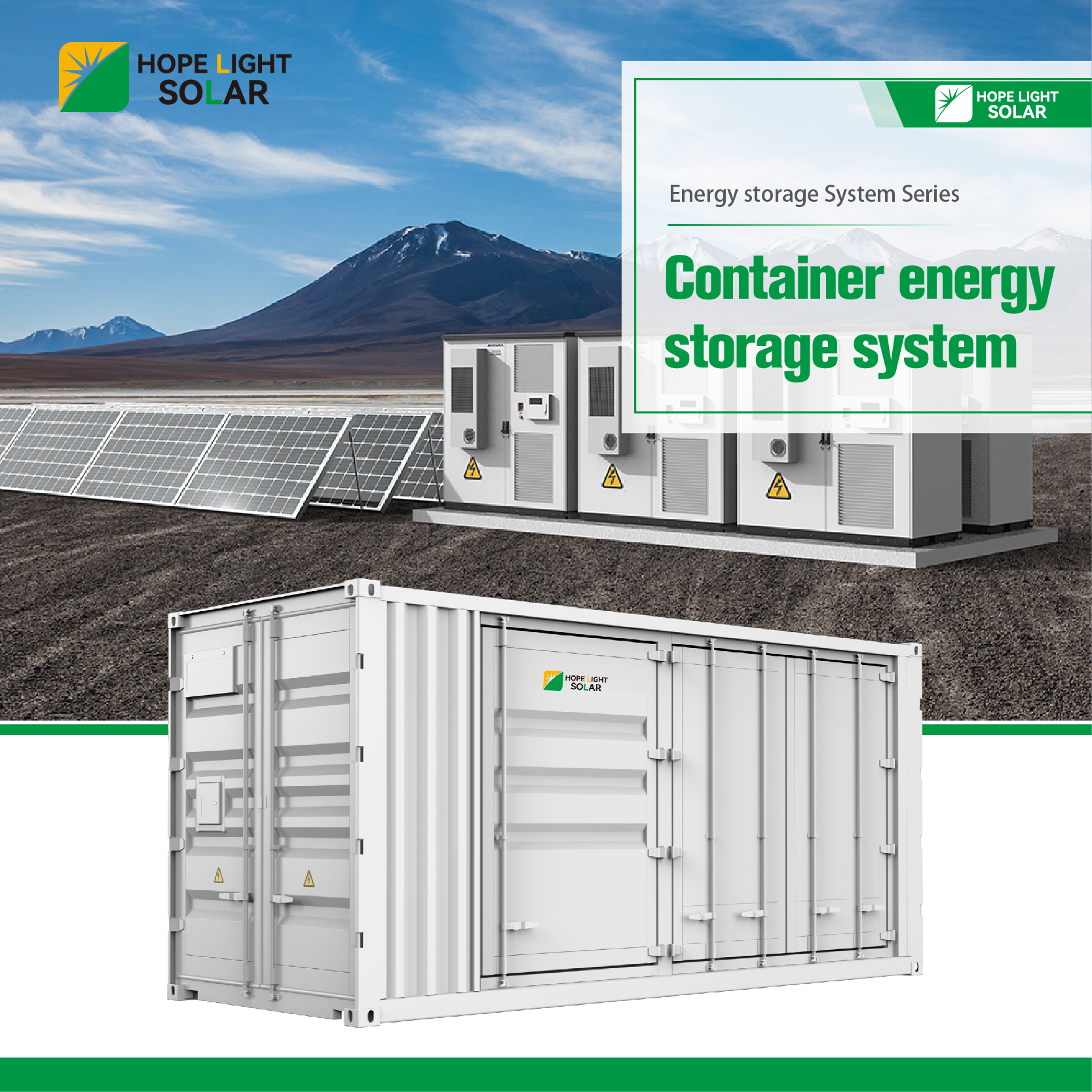 Industrial Commercial 1MWh Solar Battery Energy Storage System 500Kwh 2MWh Lifepo4 1000kw Rated Output CAN for Grid