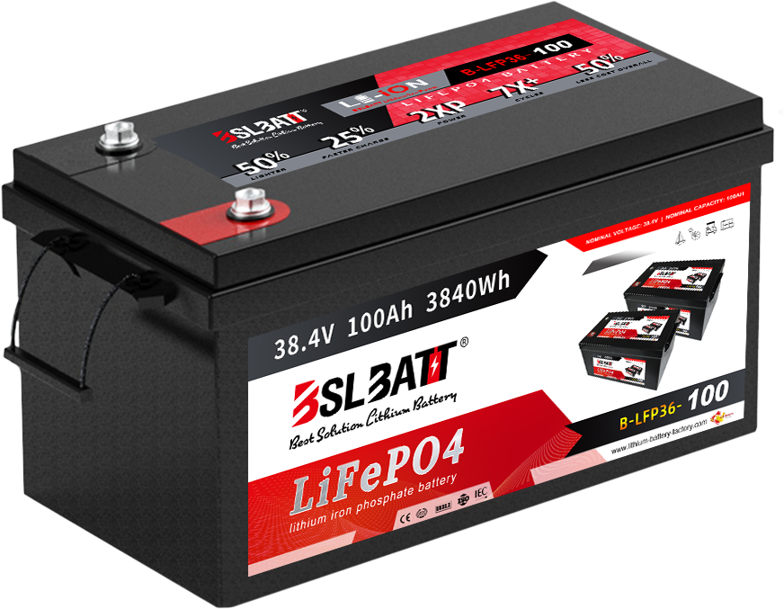 BSLBATT Customized High Safety 36 Volt 100 Ah Lifepo4 Lithium Marine Battery for Marine Trolling Motor