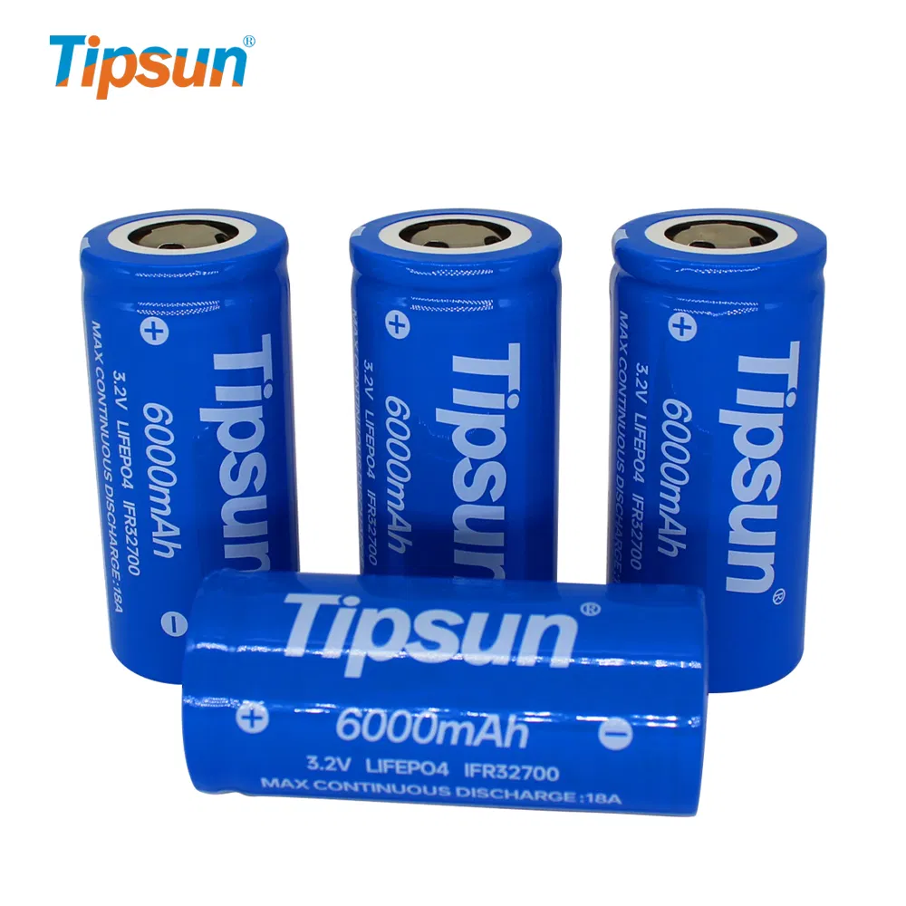 32700 32650 6000mAh Lithium Iron Phosphate 3.2V 6ah 32700 LiFePO4 Cylindrical Cells Battery for Solar Power