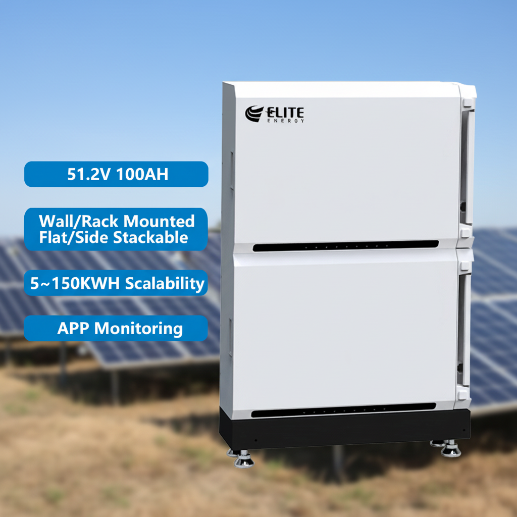 EU STOCK 5Kwh 10Kwh 15Kwh Stackable Home Energy Storage System 51.2V 100Ah 200Ah 300Ah Solar Lithium Battery Pack 48V LiFePO4