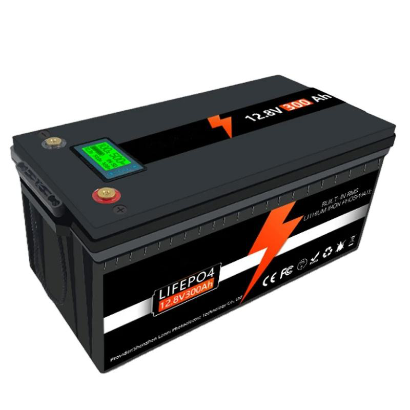 Energy Storage 12v 100ah 200ah 300ah 12.8v Lithium-ion Batteries Lifepo4 12v 200ah Solar System Truck Rv Battery