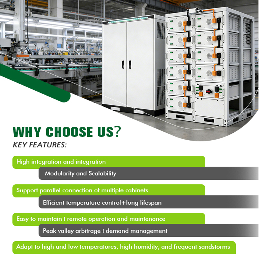 233kWh Industrial Commercial BESS Outdoor Cabinet Energy Storage System LiFePO4 Battery IP55