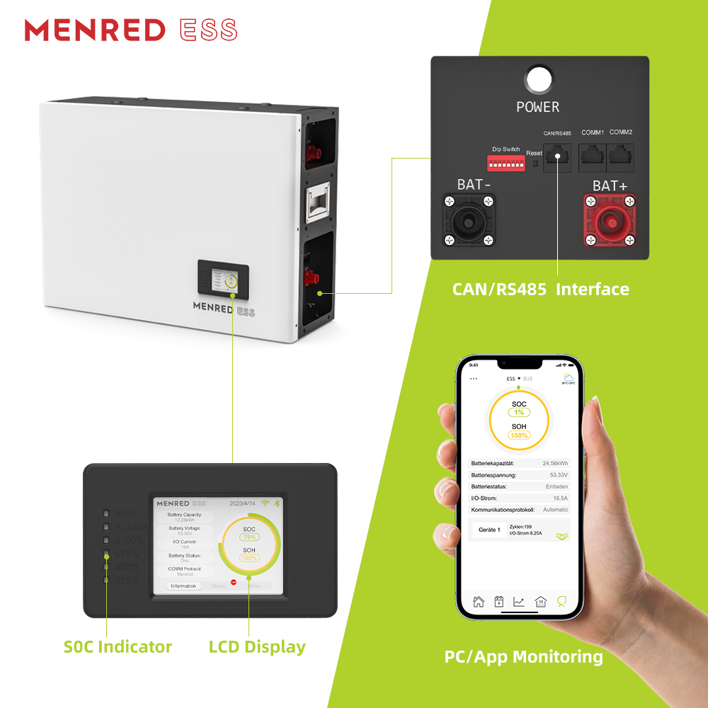 EU STOCK Home Use 51.2v 48v 100ah Lifepo4 Lithium Inverter Battery 5kwh 10kwh 15kwh 20kwh Batteries For Solar System