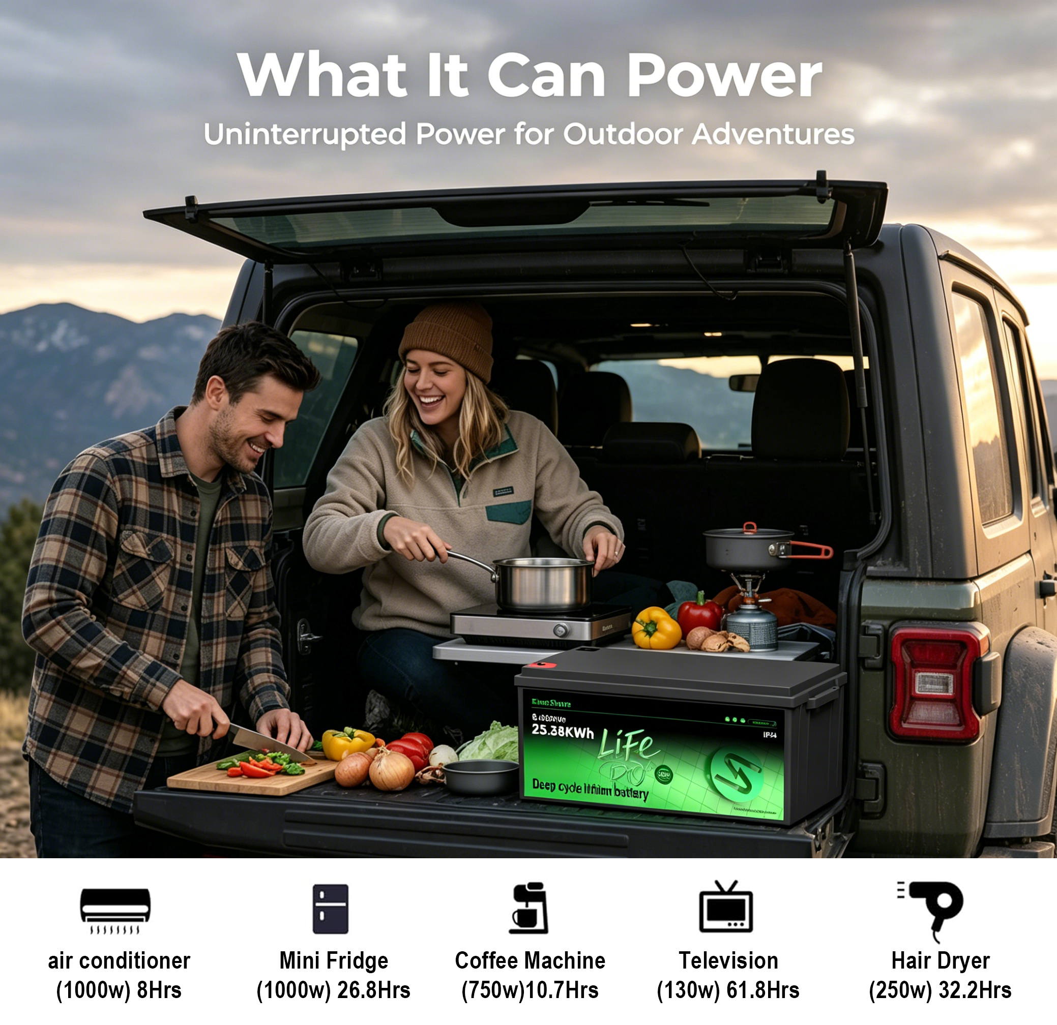 Enershare Customized 12v 24v 100ah 200ah 300ah Lithium Battery Lifepo4 Cells for RV Marine Off-grid OEM/ODM