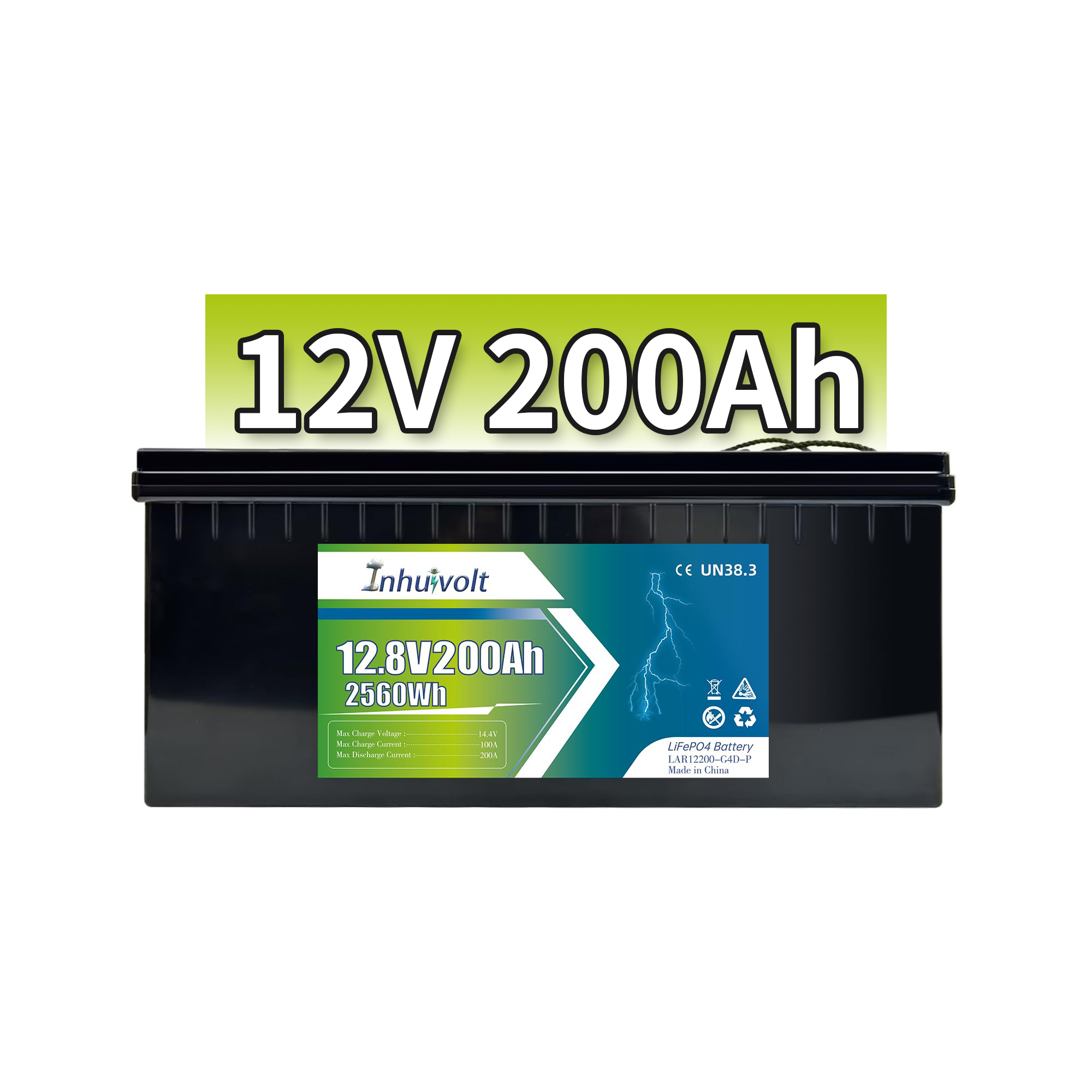 Deep Cycle 12v200ah 6000 Cycles Lifepo4 Battery 100ah 200ah 300ah 12 v Lithium Solar Battery 12v 200ah for UPS RV Marine Boat