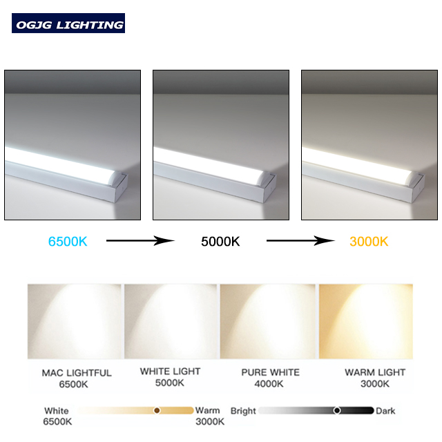 5-Year Warranty 20W 40W 60W Industrial LED Batten Lighting Emergency Battery Ceiling Tube Light Fixture IP40 Dimmable Linkable