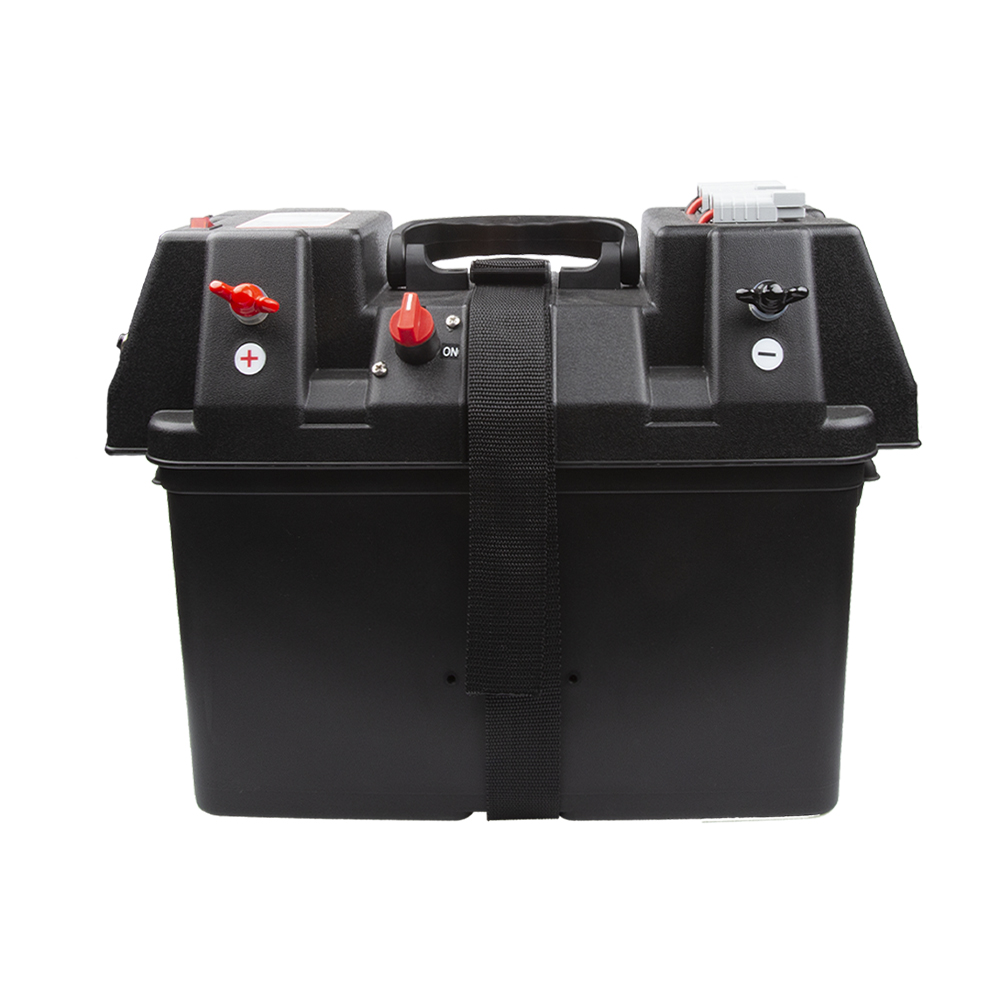 12V 24V PP Outdoor Camping Multifunction Battery Box Marine Camping Travel