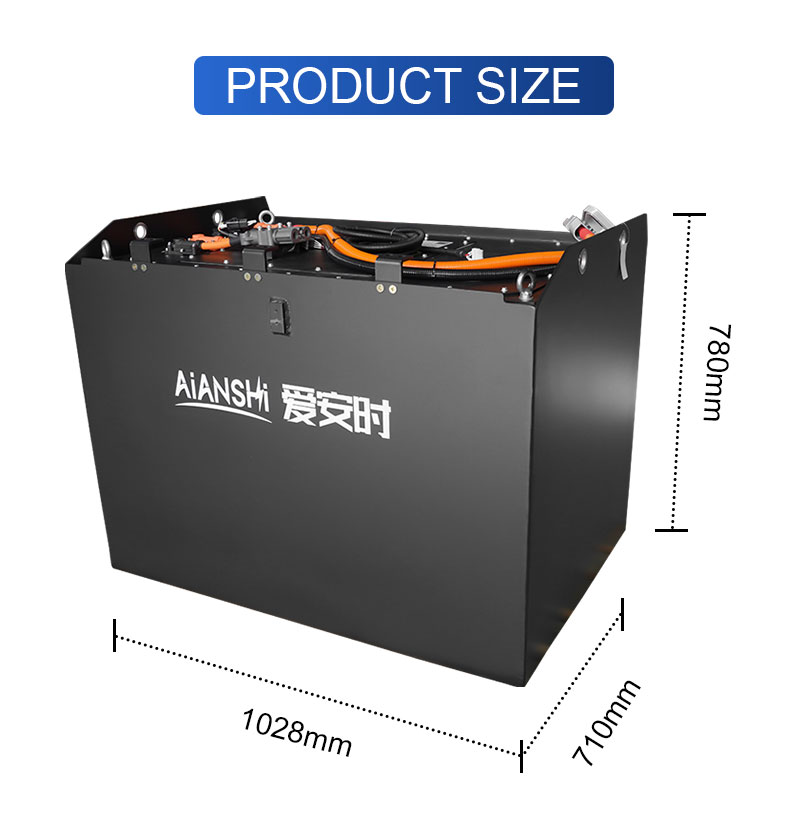 AIANSHI 83.2V(80V) 460Ah LiFePO4 Lithium Battery Heavy Duty Deep Cycle Rechargeable for Hangcha Electric Forklift Replacement