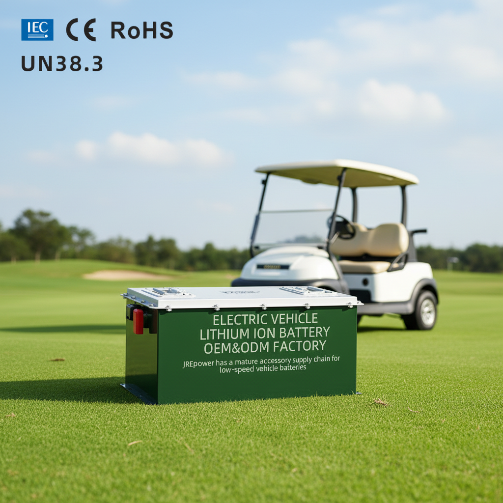 48V 150Ah 7680Wh Club Cart Deep Cycle 51.2V 48 Volts Low Speed Sightseeing Car Lithium Ion Golf Cart Battery Pack