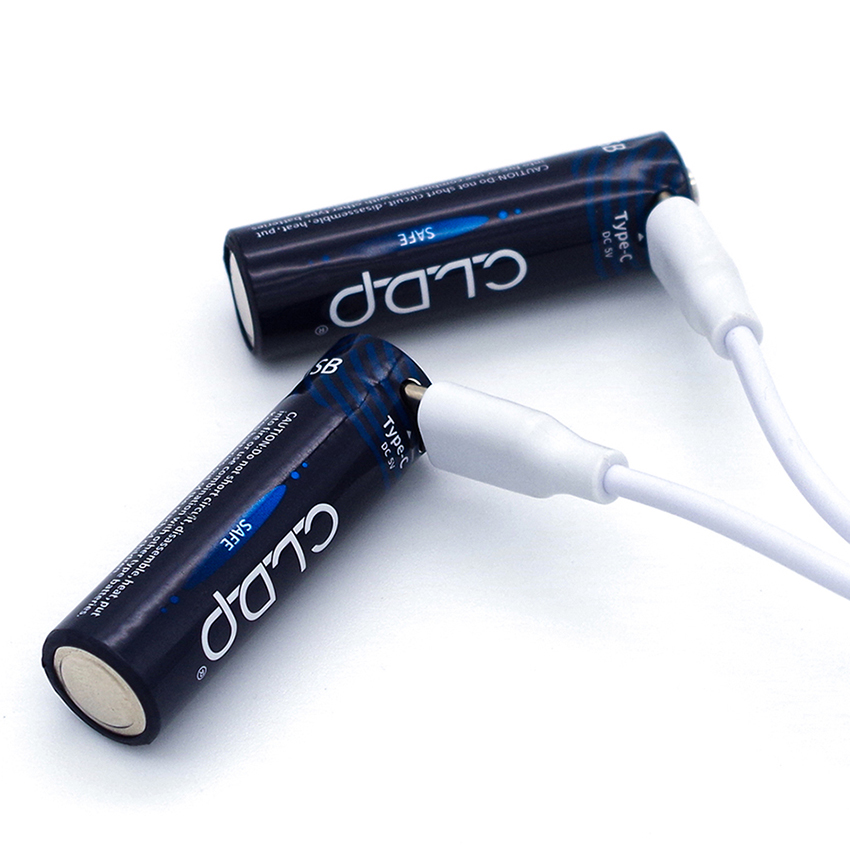 1.5v Baterias Recargables Usb Pilas Doble A Recargables Pila 1.6V Triple A Recargable Por Cable Usb
